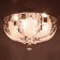 Svetogor chandelier "Zvezda" 4x60W E27 LED lighting chrome 40x40cm