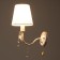 Bra Adele 1HE14 40W white with a golden patina 26x15x26 cm