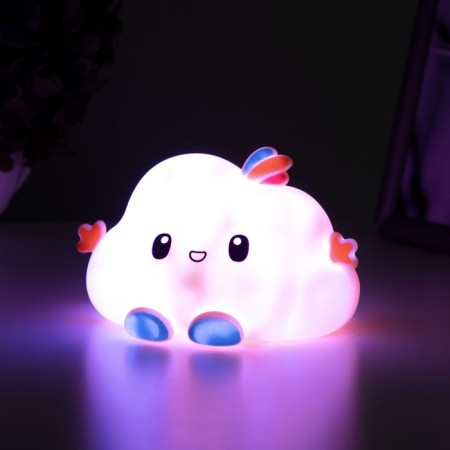 Night "Cloud" LED from AG13 batteries yellow 12x10x8 cm-6