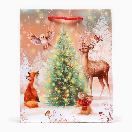 Gift package "animals at the Christmas tree", 18 x 22.3 x 10 cm-1