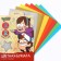 Color paper with sparkles, A4, 12 sheets, 12 colors, non -stated, bilateral, in the folder, 80 g/m², gravity farz