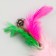 Toy "Ball with a long tail", ball 4.2 cm, pink