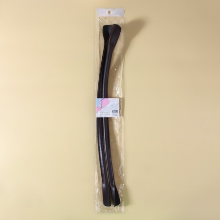 Handles for bag, pair, 44 ± 1 × 1 cm, brown color-6