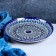 Largan Rishtan ceramics "Patterns", 28 cm, blue