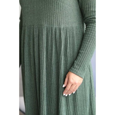 Women's dress, size 52, green color-10