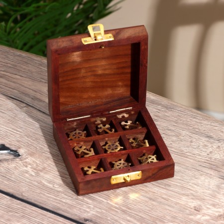 Game Cross-Referee "Sea" tree, brass 10x10x4 cm-7