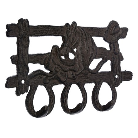 Blumen Haus hanger "Ranch", wall, decorative, 3 hooks, 16x25x3 cm