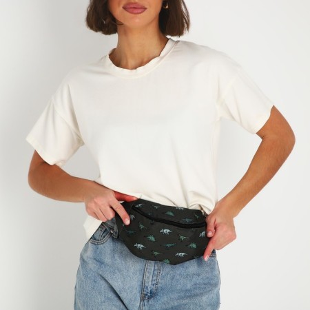 Bag belt dinosaurs, 32x8x15 cm, lightning department, green color-5
