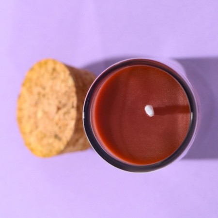 Candle in the Chocolate flask, height 8 cm-5
