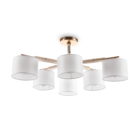 Freya FR5386CL-06G PIPE, 720x720x265 mm ceiling lamp, E27, 6x60W, color gold-1