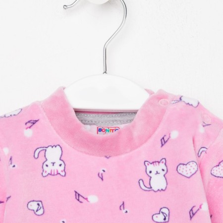 Nursery blouse, dark pink color, height 62 cm-1