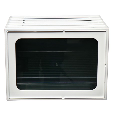 File-cabinet 4-sectoral Istanm, white case, black trays-4
