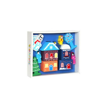 Wooden designer "Color Town New Year"-1