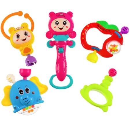 A set of rattles “Gather me”, 5 pcs, bright colors, crumb me-2