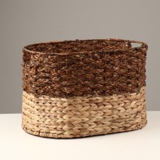 Wicker basket, 38x28x24 cm, reeds, seaweed