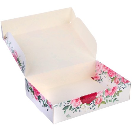 Gift box, folding "March 8" 21x15x5 cm, princesses-1