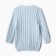 Knitted set (jumper, trousers, hat), blue color, height 62 cm