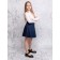 Turtleneck for girls, height 134 cm, pink color