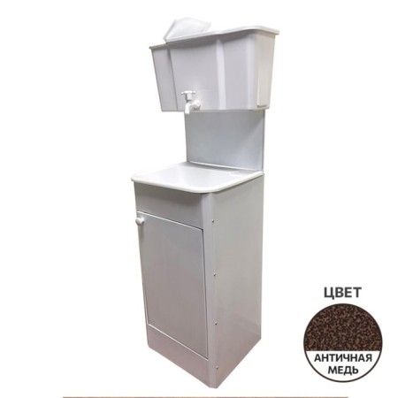 Washbuilder "Aquarius", cottage, without euns, plastic sink, 17 l, color antique copper-1