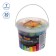 Folk shafts for asphalt 20 pieces, 7 JOVI colors, round, for kids