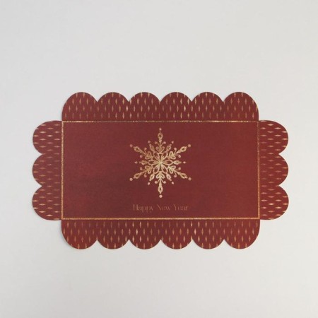 Box for confectionery with PVC cover "Gold", 10.5 x 21 x 3 cm, new year-3