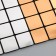 Interior sticker "Squares" silver-bronze 30x30 cm