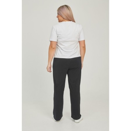 Female trousers, size 56, black color-4