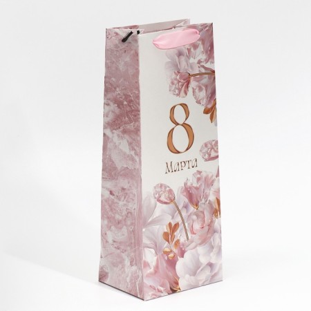 Gift package for a bottle, packaging, "tenderness", 13 x 36 x 10 cm-1