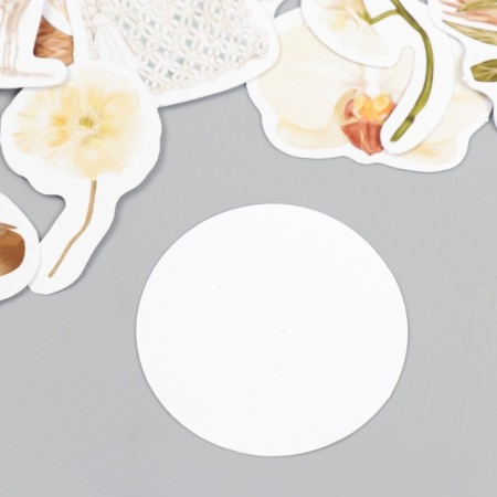Stickers for creativity "Hats and Flowers" set 46 pcs 4.4x4.4x1.1 cm-2