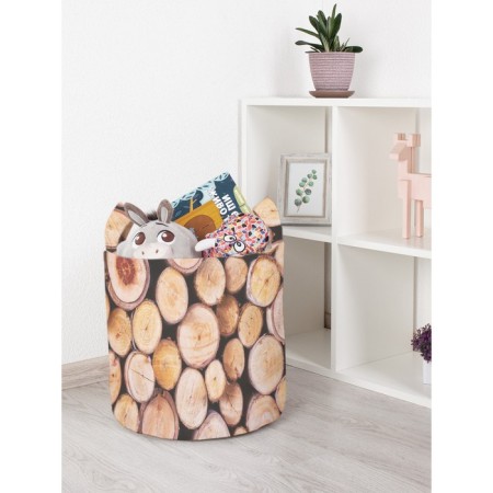 Basket for toys "Fresh logs, size 35x35 cm