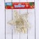 Tip "star" frosty patterns, 15x15 cm, gold