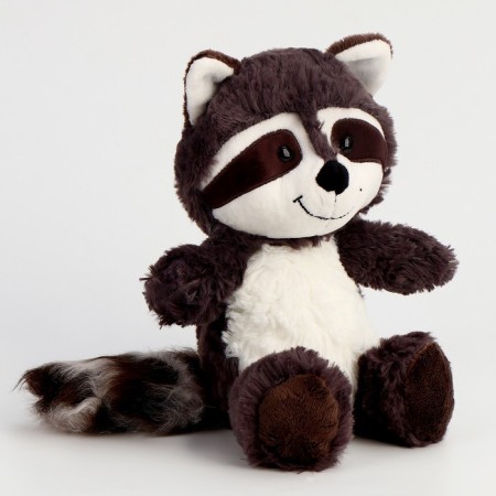 Soft toy "Raccoon", 21 cm, black and white-1
