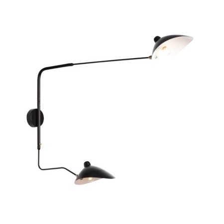 Wall lamp ST LUCE. SL305.401.02. SPRUZZO. 2x60 watts, e27, 18x75 cm, black color