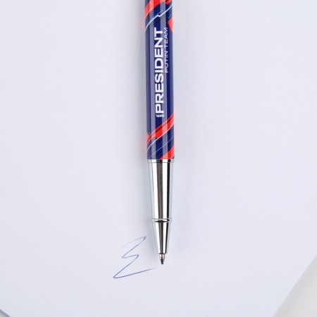Metal pen with cap “Sport Russian”, accessories silver, 1.0 mm-4
