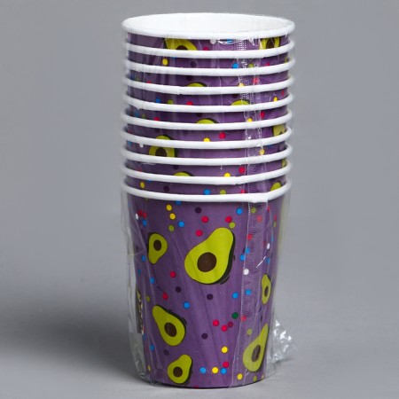 A single -single -paper glass "Avocado", 250 ml-4