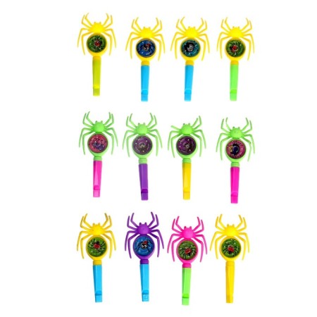 Whistle "Spider" with a puzzle, the color of mix-2