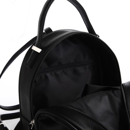 Women's backpack city, Textura, black color-8