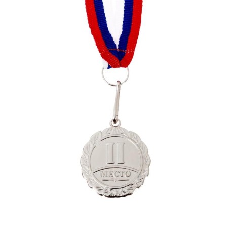 Prize medal 159 diam 3.5 cm. 2 place. Color ser. With a ribbon-2