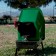 Nest for chickens of layers of plastic with an egg plate on the legs