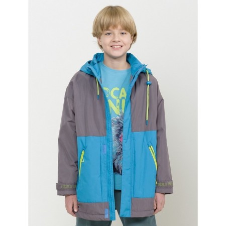 Windbreaker for boys, height 158 ​​cm, gray color-2