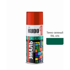 Aerosol paint enamel Kudo universal dark green RAL 6016, 520 ml