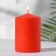 Candle-cylinder, 6x8.5 cm, 180 g, 12 hours, red