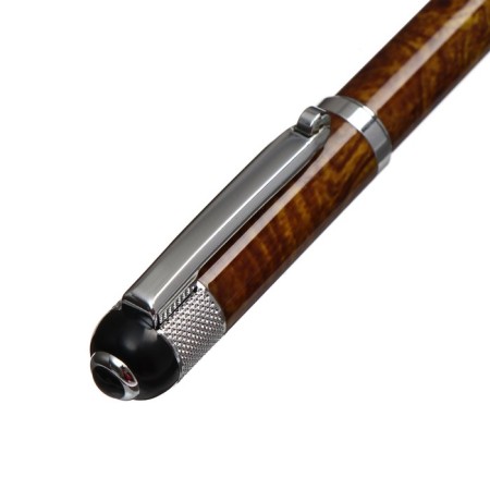 Gift handle, ball "Venzura" in the leatherette case, rotary, marble body with silver-4