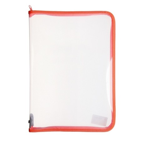 Plastic folder A4, 325 x 230 x 25 mm, lightning around, calligrata "office", PM-A4-01, 0.5 mm, transparent, pastel, peach-2