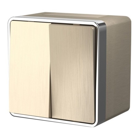Two-clavy moisture-proof Gallant (rintered champagne) WL15-03-02 switch