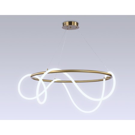 LED LED suspension with a remote control Ambrella Light, Line, FL10511, LED, 84 W, 6300LUM, 3000-6400K, Brass color-2