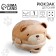 Baby plush backpack for the girl "Bear", 22 x 7 x 22 cm