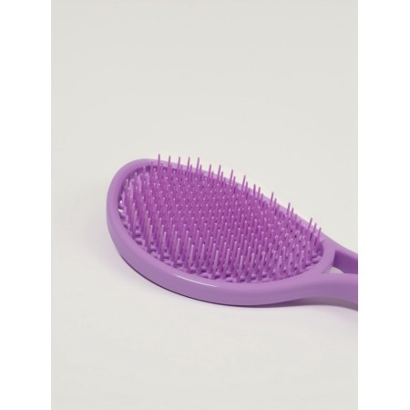 Comb massage oval for drying hair 24*10cm violet suspension QF-1