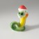 Souvenir Ceramics "Green Cobra in the New Year's cap" 4x6x8 cm