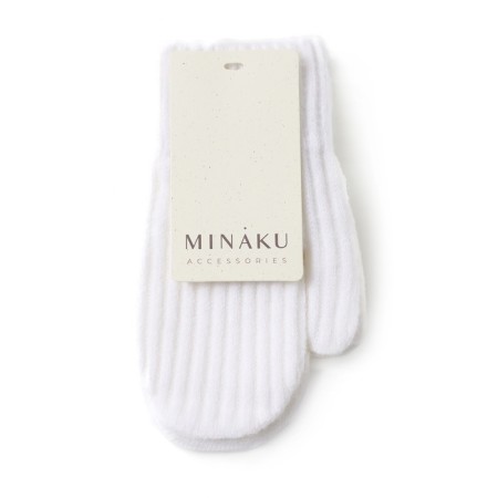 Baby mittens minku, white color, 18 cm-3